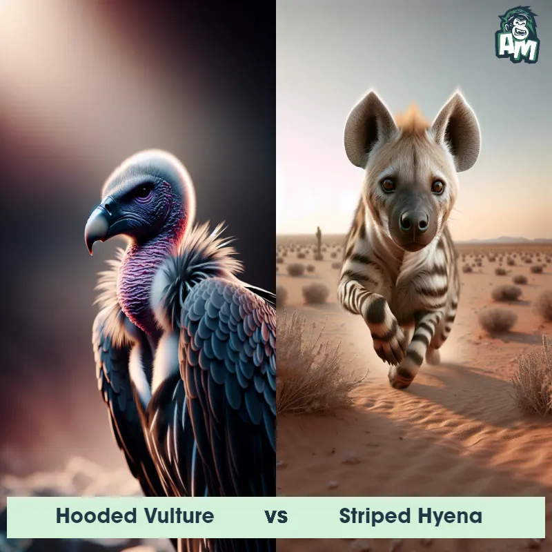 Hooded Vulture vs Striped Hyena - Animal Matchup Hooded Vulture vs Striped Hyena - Animal Matchup