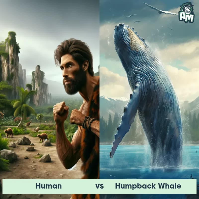 Human vs Humpback Whale - Animal Matchup Human vs Humpback Whale - Animal Matchup