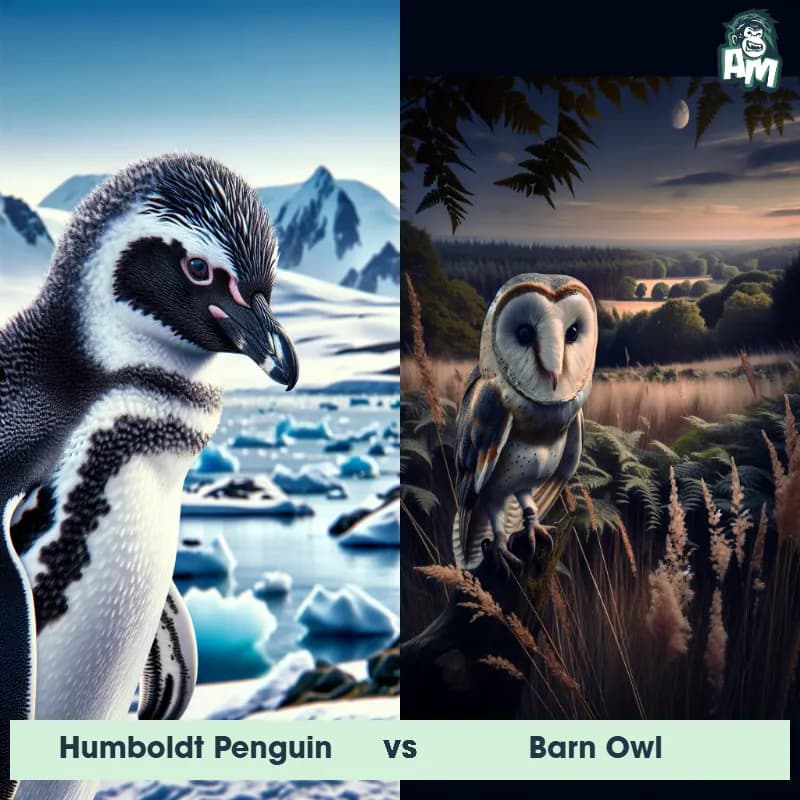 Humboldt Penguin vs Barn Owl - Animal Matchup Humboldt Penguin vs Barn Owl - Animal Matchup