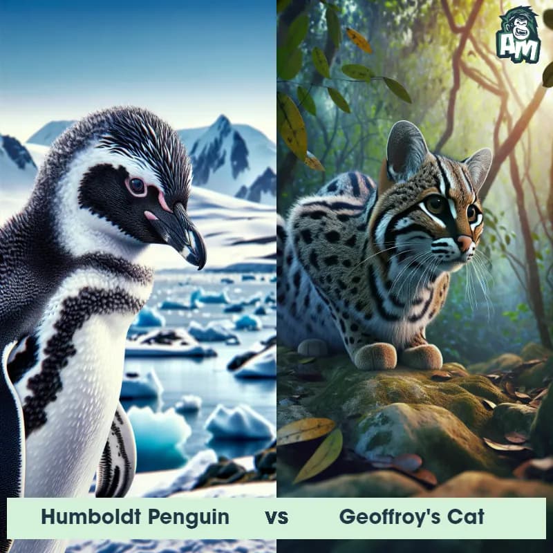 Humboldt Penguin vs Geoffroy's Cat - Animal Matchup Humboldt Penguin vs Geoffroy's Cat - Animal Matchup