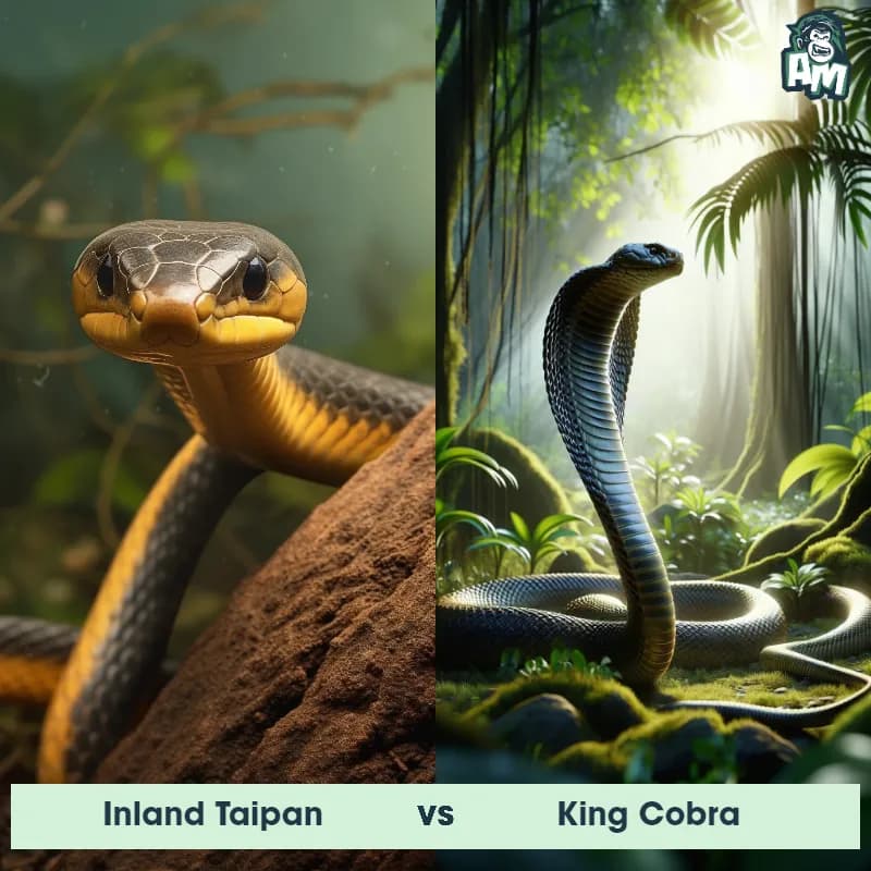 Inland Taipan vs King Cobra - Animal Matchup Inland Taipan vs King Cobra - Animal Matchup