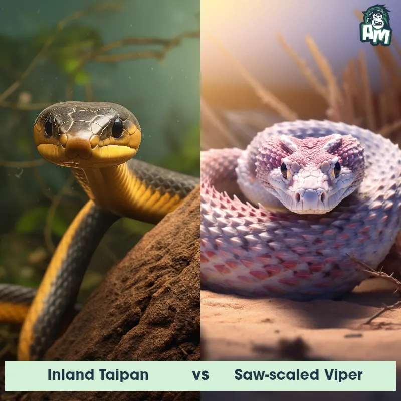 Inland Taipan vs Saw-Scaled Viper - Animal Matchup Inland Taipan vs Saw-Scaled Viper - Animal Matchup
