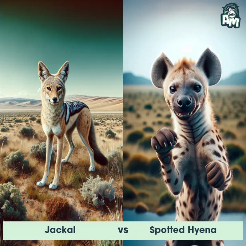 Jackal vs Spotted Hyena - Animal Matchup Jackal vs Spotted Hyena - Animal Matchup