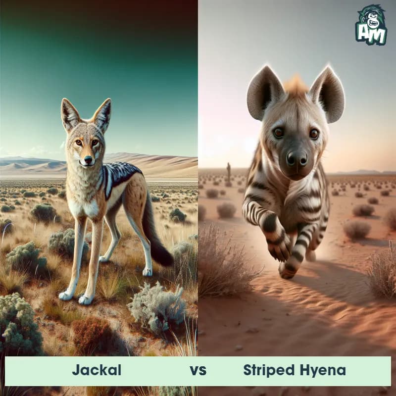Jackal vs Striped Hyena - Animal Matchup Jackal vs Striped Hyena - Animal Matchup