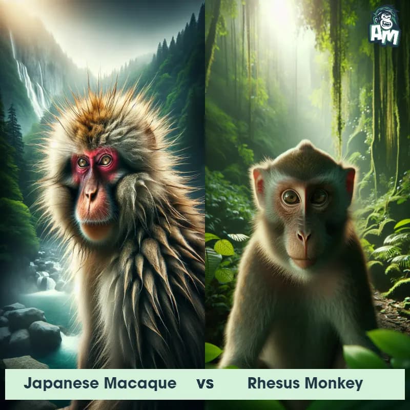 Japanese Macaque vs Rhesus Monkey - Animal Matchup Japanese Macaque vs Rhesus Monkey - Animal Matchup