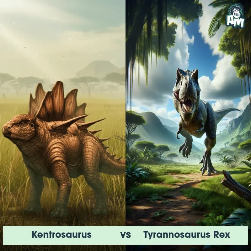 Kentrosaurus vs Tyrannosaurus Rex - Animal Matchup Kentrosaurus vs Tyrannosaurus Rex - Animal Matchup
