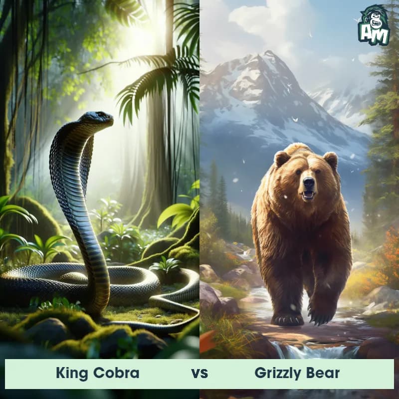 King Cobra vs Grizzly Bear - Animal Matchup King Cobra vs Grizzly Bear - Animal Matchup
