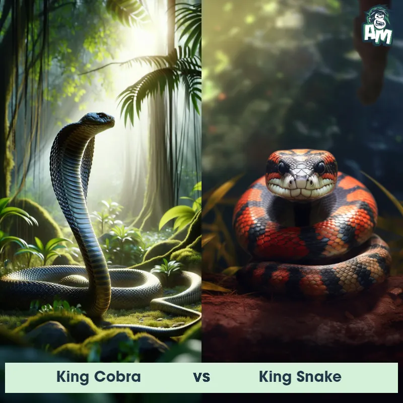 King Cobra vs King Snake - Animal Matchup King Cobra vs King Snake - Animal Matchup