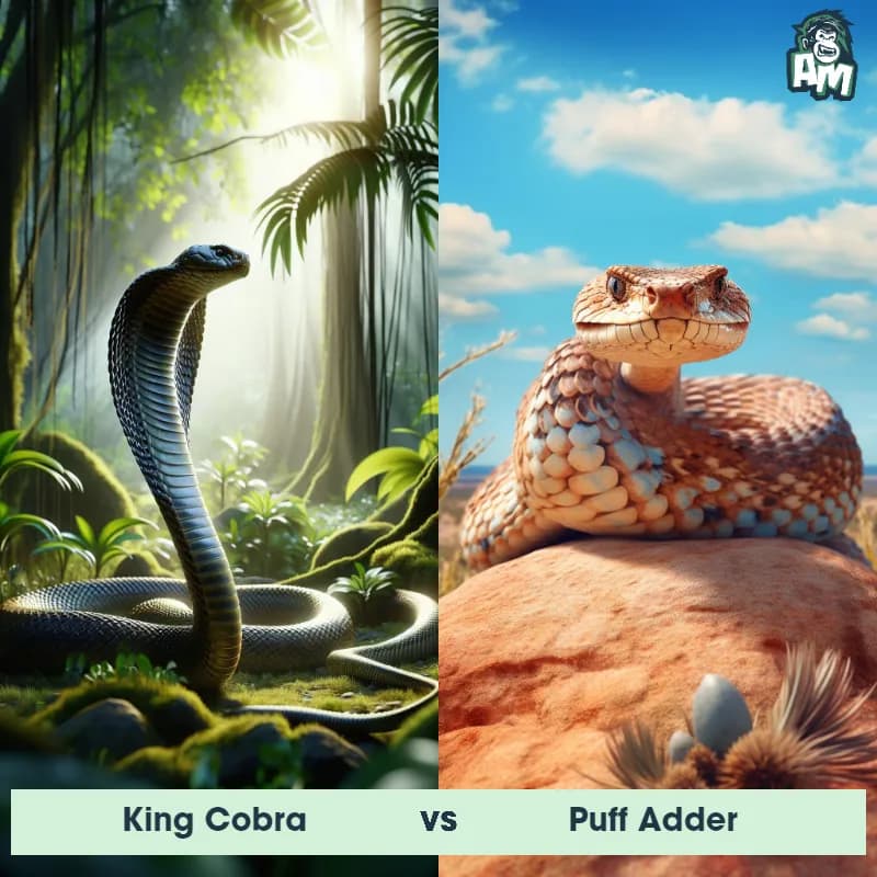 King Cobra vs Puff Adder - Animal Matchup King Cobra vs Puff Adder - Animal Matchup