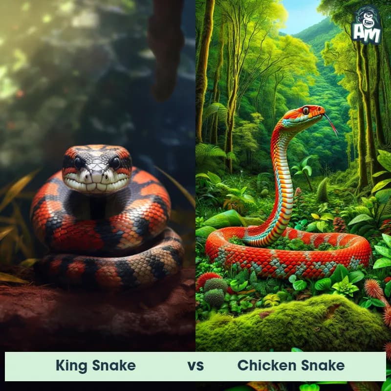 King Snake vs Chicken Snake - Animal Matchup King Snake vs Chicken Snake - Animal Matchup