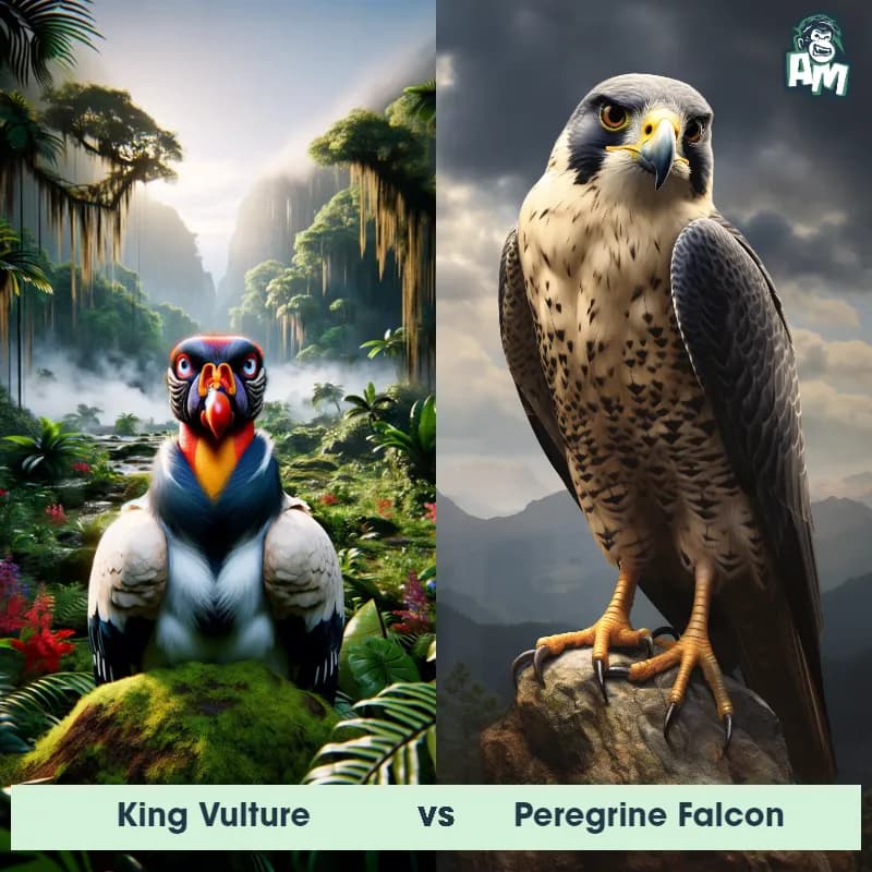 King Vulture vs Peregrine Falcon - Animal Matchup King Vulture vs Peregrine Falcon - Animal Matchup