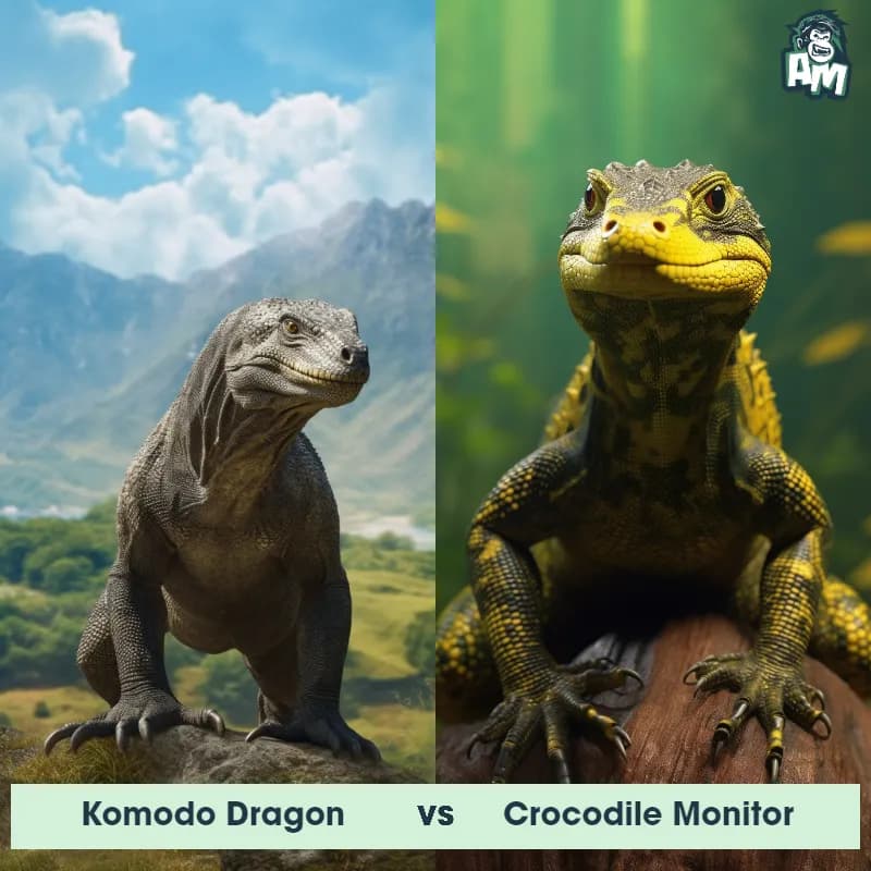 Komodo Dragon vs Crocodile Monitor - Animal Matchup Komodo Dragon vs Crocodile Monitor - Animal Matchup