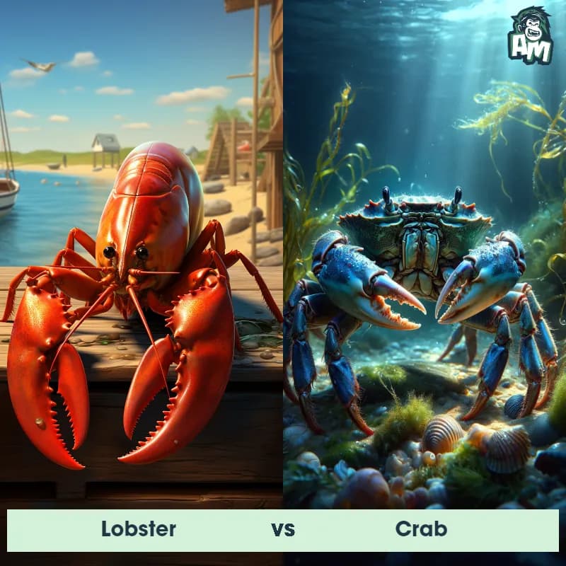 Lobster vs Crab - Animal Matchup Lobster vs Crab - Animal Matchup