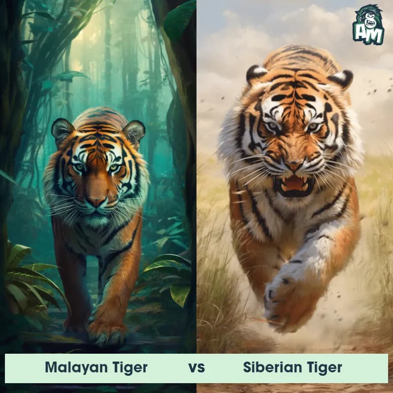 Malayan Tiger vs Siberian Tiger - Animal Matchup Malayan Tiger vs Siberian Tiger - Animal Matchup