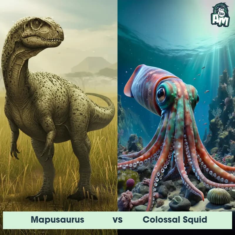 Mapusaurus vs Colossal Squid - Animal Matchup Mapusaurus vs Colossal Squid - Animal Matchup