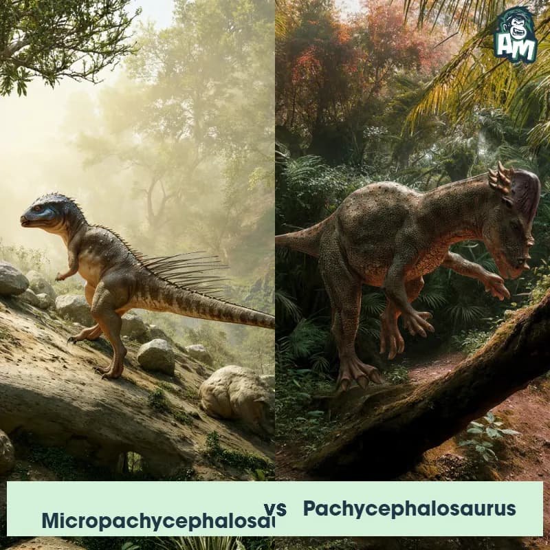 Micropachycephalosaurus vs Pachycephalosaurus - Animal Matchup Micropachycephalosaurus vs Pachycephalosaurus - Animal Matchup