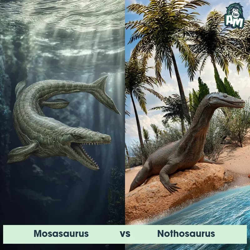 Mosasaurus vs Nothosaurus - Animal Matchup Mosasaurus vs Nothosaurus - Animal Matchup