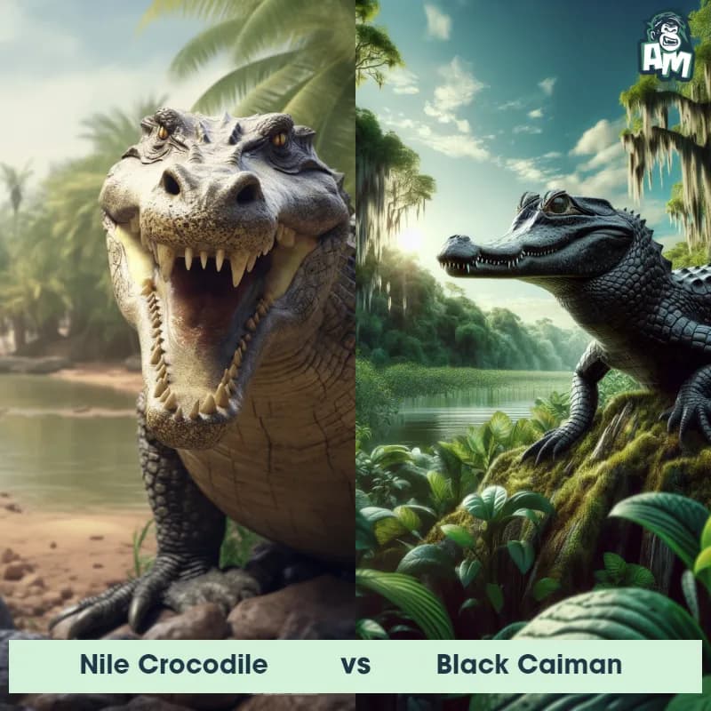 Nile Crocodile vs Black Caiman - Animal Matchup Nile Crocodile vs Black Caiman - Animal Matchup