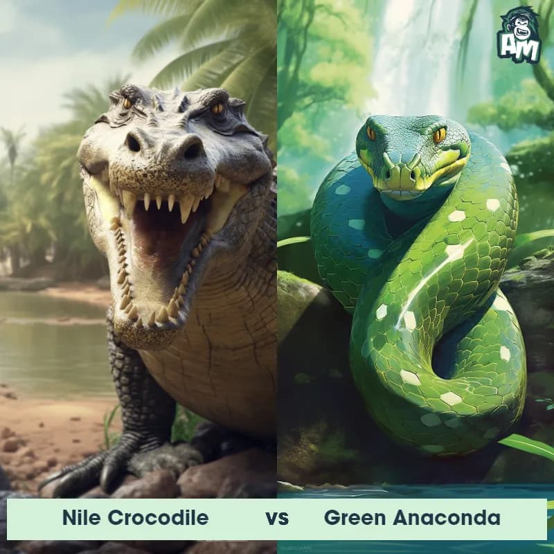 Nile Crocodile vs Green Anaconda - Animal Matchup Nile Crocodile vs Green Anaconda - Animal Matchup