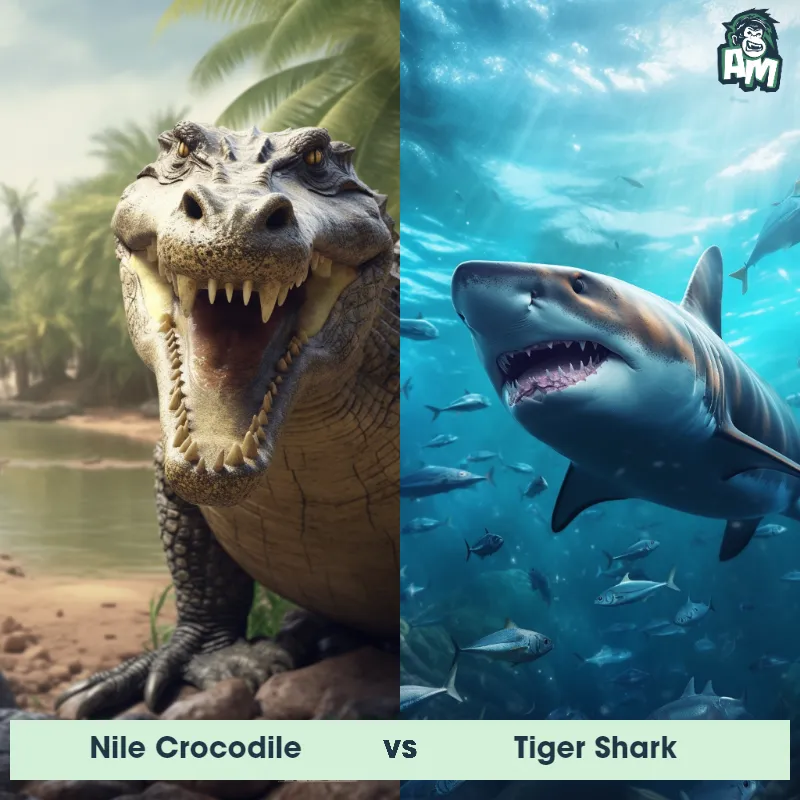 Nile Crocodile vs Tiger Shark - Animal Matchup Nile Crocodile vs Tiger Shark - Animal Matchup