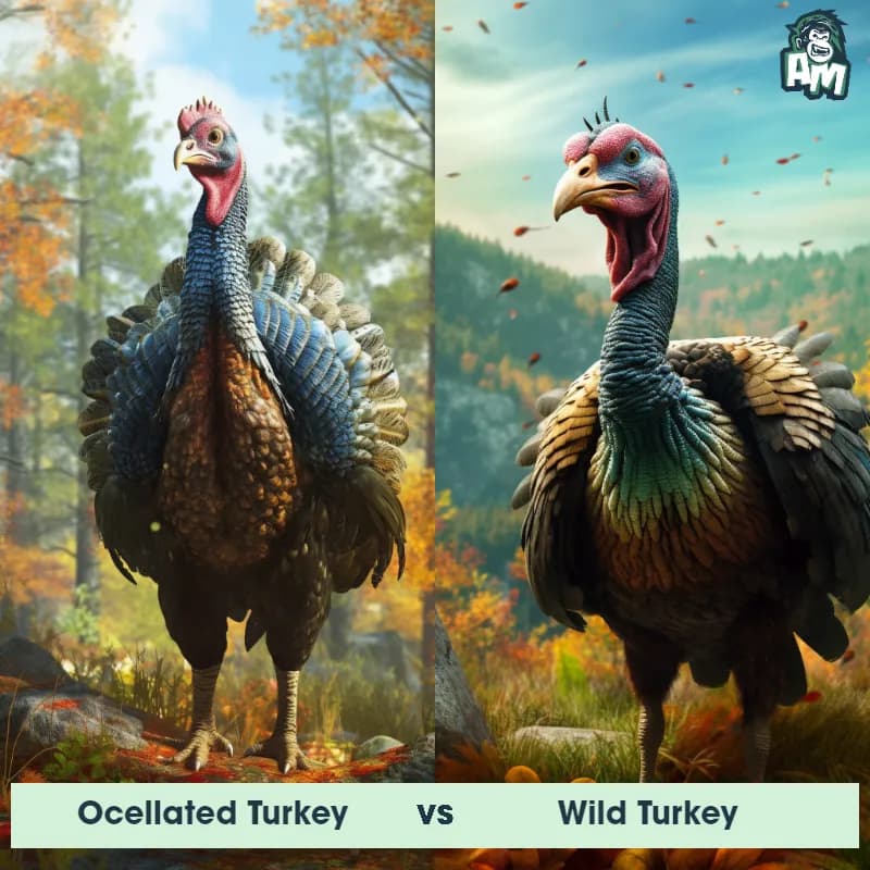 Ocellated Turkey vs Wild Turkey - Animal Matchup Ocellated Turkey vs Wild Turkey - Animal Matchup