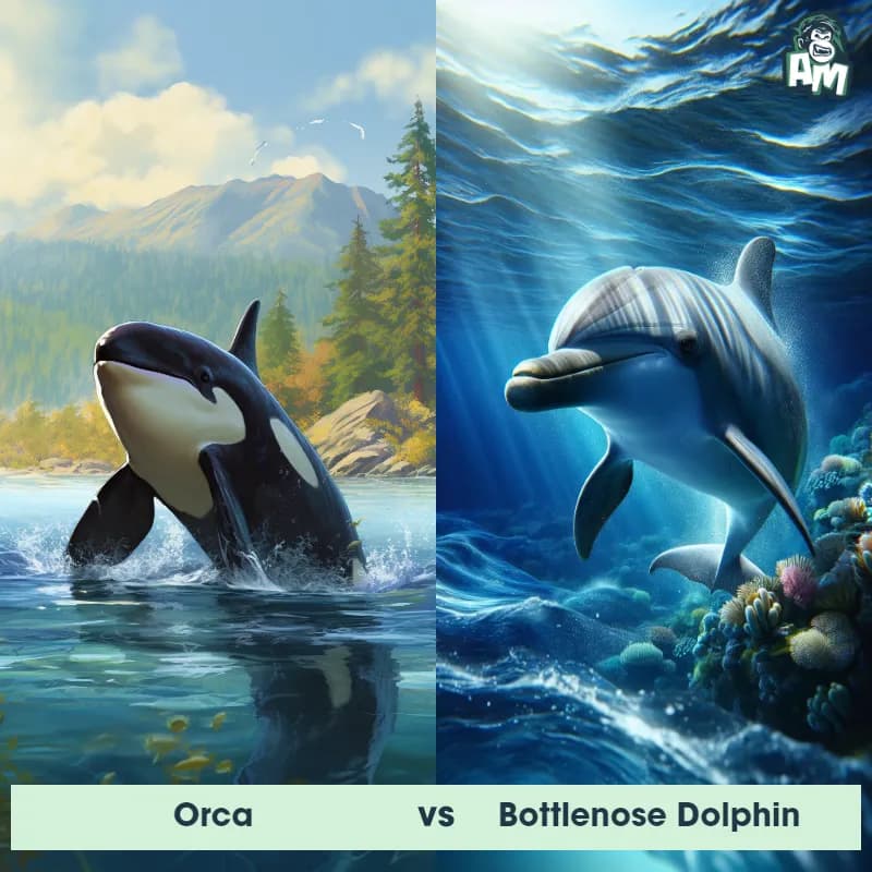 Orca vs Bottlenose Dolphin - Animal Matchup Orca vs Bottlenose Dolphin - Animal Matchup