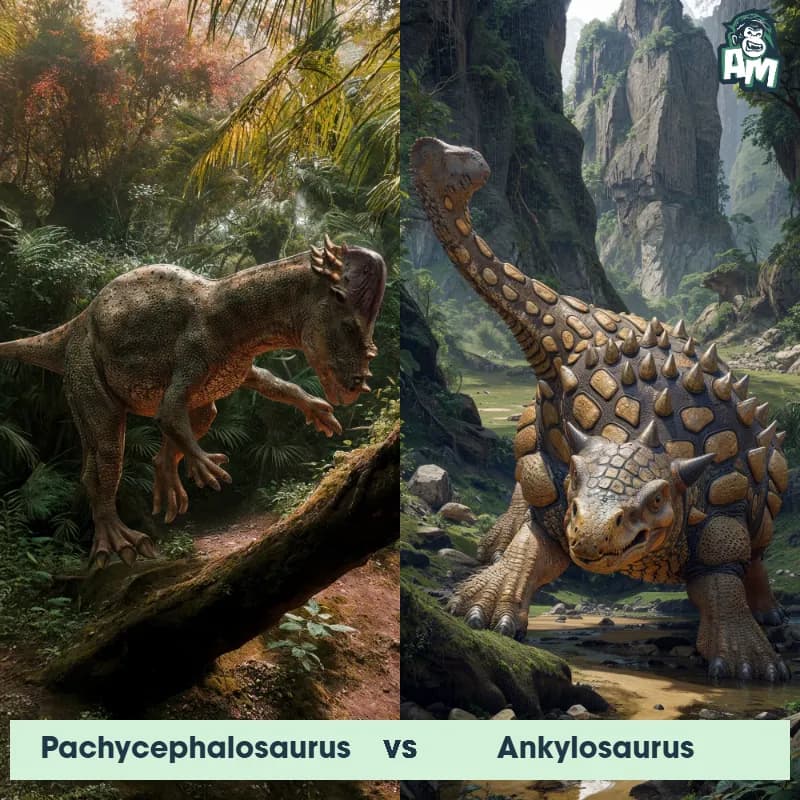 Pachycephalosaurus vs Ankylosaurus - Animal Matchup Pachycephalosaurus vs Ankylosaurus - Animal Matchup