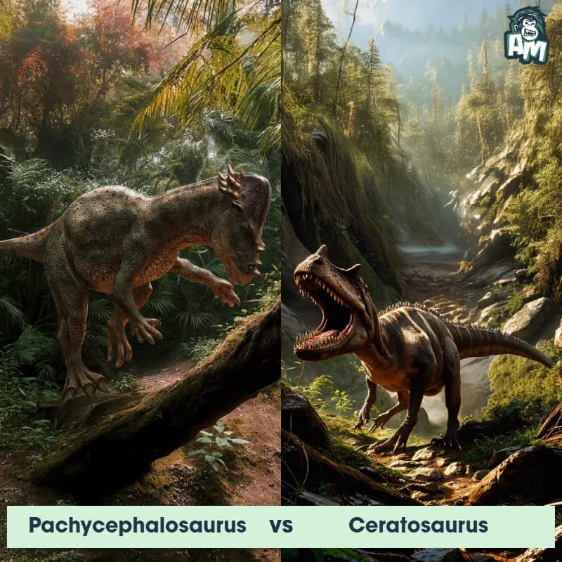 Pachycephalosaurus vs Ceratosaurus - Animal Matchup Pachycephalosaurus vs Ceratosaurus - Animal Matchup