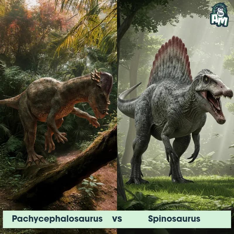 Pachycephalosaurus vs Spinosaurus - Animal Matchup Pachycephalosaurus vs Spinosaurus - Animal Matchup