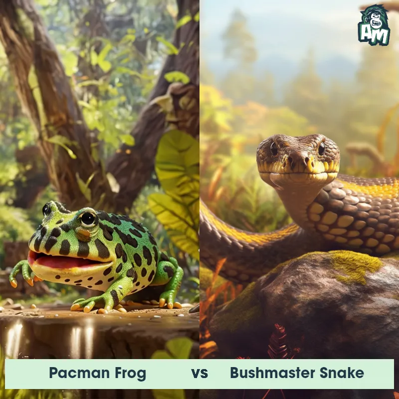 Pacman Frog vs Bushmaster Snake - Animal Matchup Pacman Frog vs Bushmaster Snake - Animal Matchup