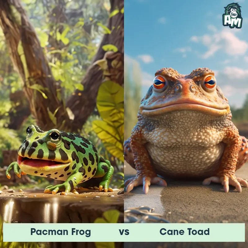 Pacman Frog vs Cane Toad - Animal Matchup Pacman Frog vs Cane Toad - Animal Matchup