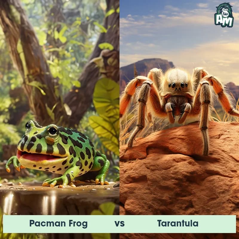 Pacman Frog vs Tarantula - Animal Matchup Pacman Frog vs Tarantula - Animal Matchup