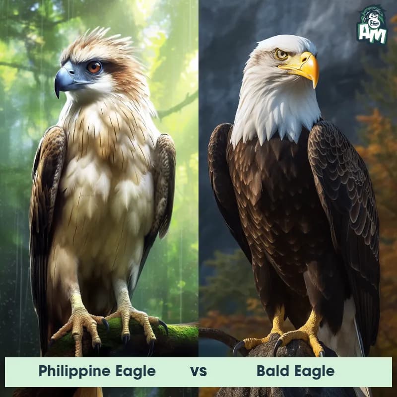 Philippine Eagle vs Bald Eagle - Animal Matchup Philippine Eagle vs Bald Eagle - Animal Matchup