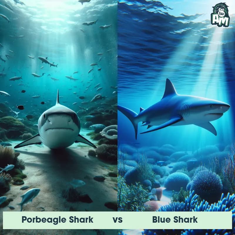 Porbeagle Shark vs Blue Shark - Animal Matchup Porbeagle Shark vs Blue Shark - Animal Matchup
