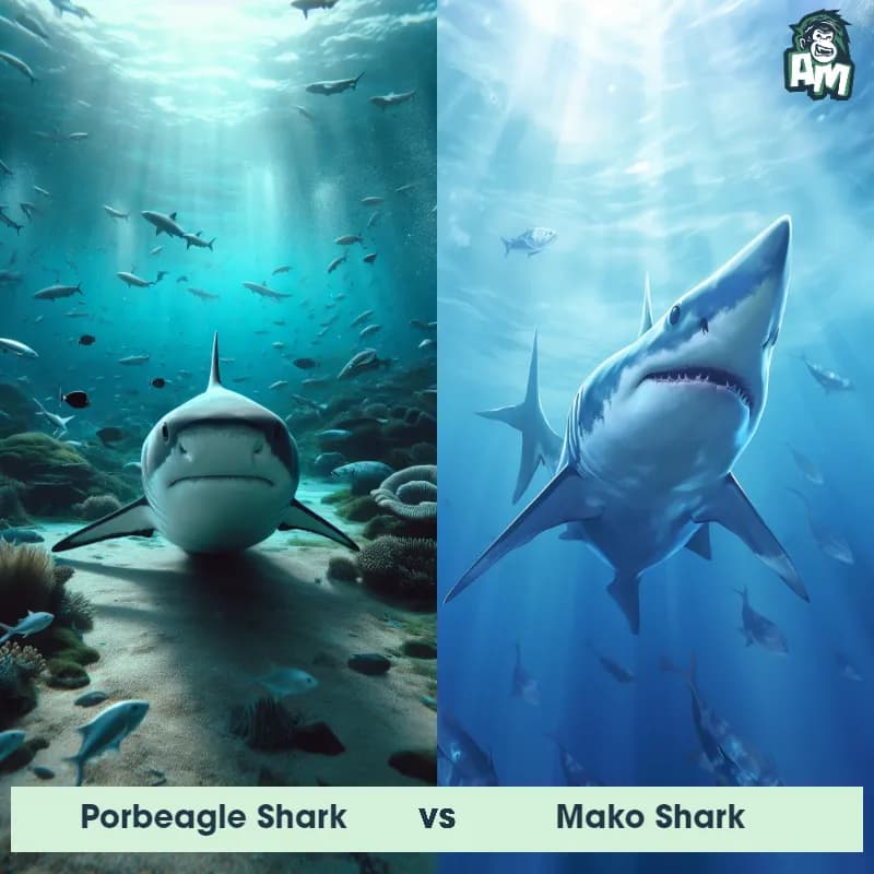 Porbeagle Shark vs Mako Shark - Animal Matchup Porbeagle Shark vs Mako Shark - Animal Matchup