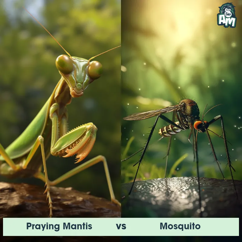 Praying Mantis vs Mosquito - Animal Matchup Praying Mantis vs Mosquito - Animal Matchup