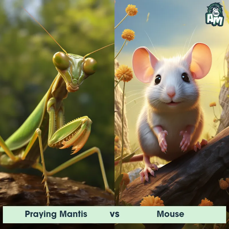 Praying Mantis vs Mouse - Animal Matchup Praying Mantis vs Mouse - Animal Matchup