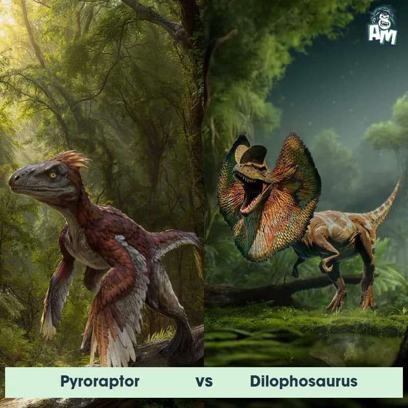 Pyroraptor vs Dilophosaurus - Animal Matchup Pyroraptor vs Dilophosaurus - Animal Matchup