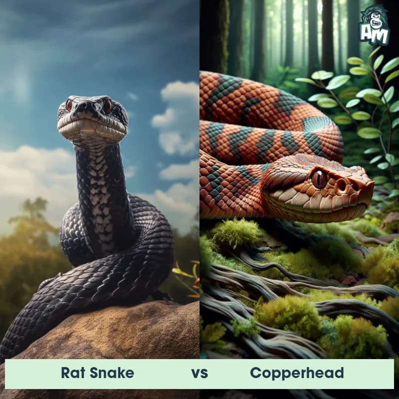 Rat Snake vs Copperhead - Animal Matchup Rat Snake vs Copperhead - Animal Matchup