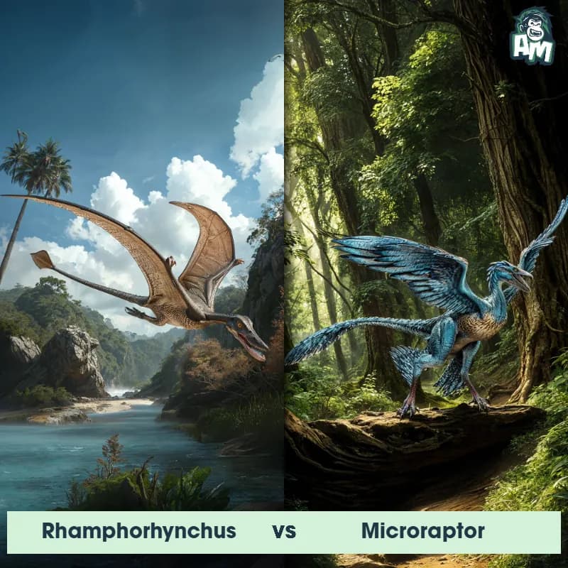 Rhamphorhynchus vs Microraptor - Animal Matchup Rhamphorhynchus vs Microraptor - Animal Matchup