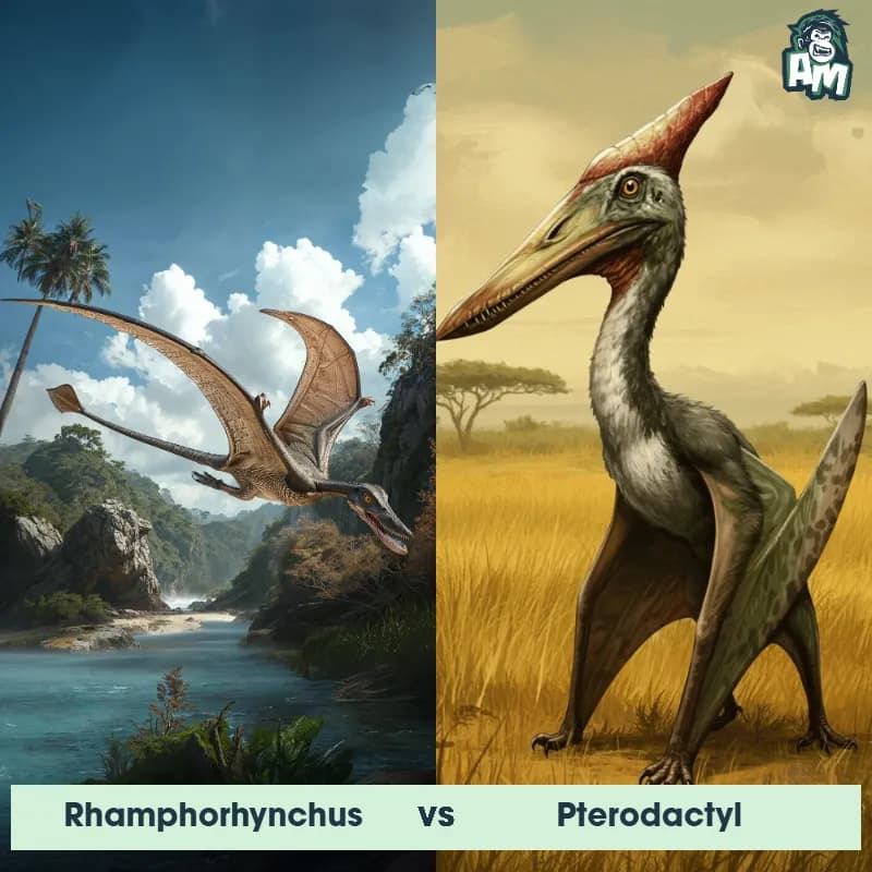 Rhamphorhynchus vs Pterodactyl - Animal Matchup Rhamphorhynchus vs Pterodactyl - Animal Matchup