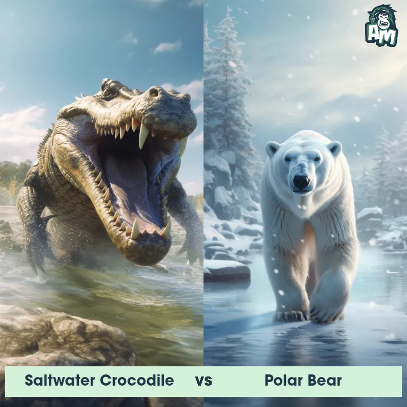 Saltwater Crocodile vs Polar Bear - Animal Matchup Saltwater Crocodile vs Polar Bear - Animal Matchup