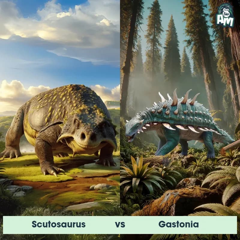 Scutosaurus vs Gastonia - Animal Matchup Scutosaurus vs Gastonia - Animal Matchup