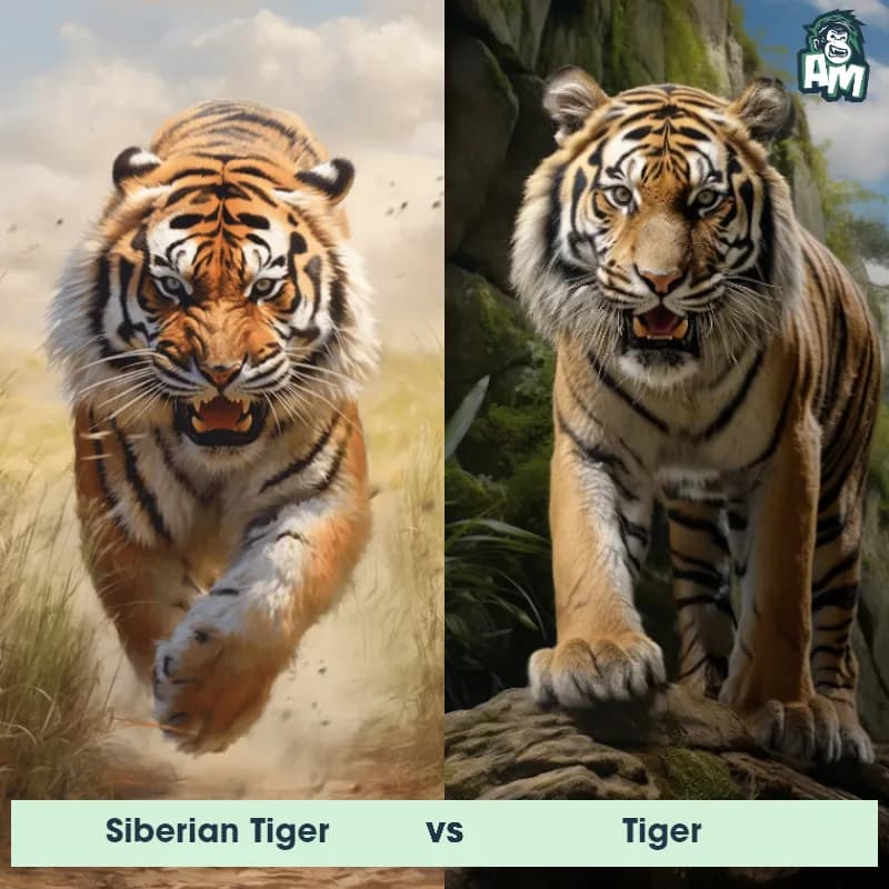 Siberian Tiger vs Tiger - Animal Matchup Siberian Tiger vs Tiger - Animal Matchup