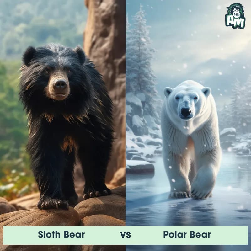 Sloth Bear vs Polar Bear - Animal Matchup Sloth Bear vs Polar Bear - Animal Matchup