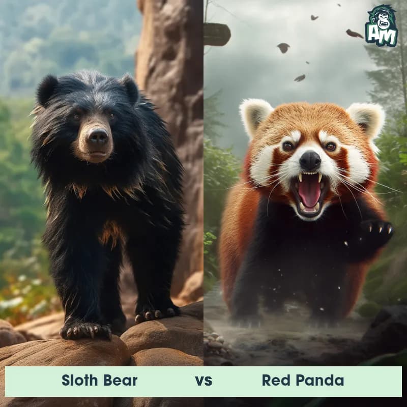 Sloth Bear vs Red Panda - Animal Matchup Sloth Bear vs Red Panda - Animal Matchup