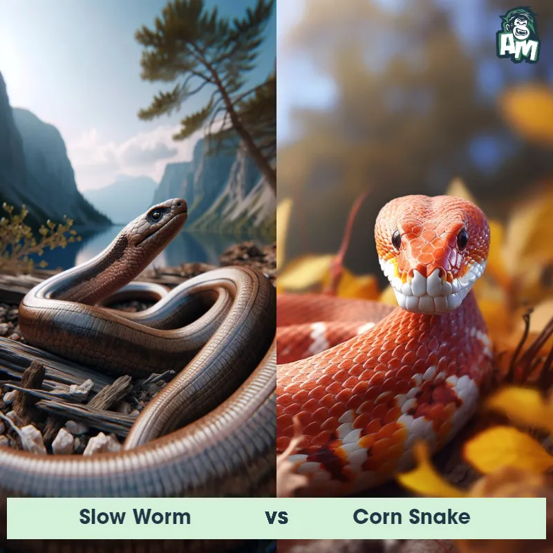 Slow Worm vs Corn Snake - Animal Matchup Slow Worm vs Corn Snake - Animal Matchup