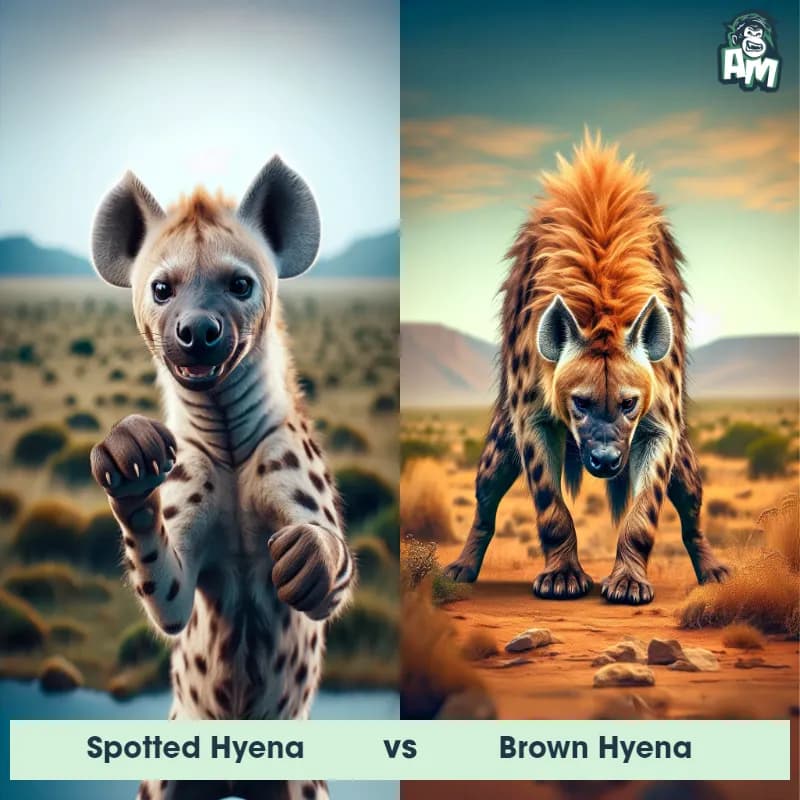 Spotted Hyena vs Brown Hyena - Animal Matchup Spotted Hyena vs Brown Hyena - Animal Matchup