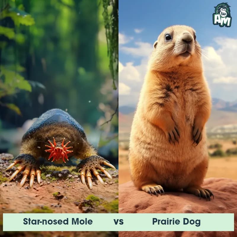 Star-Nosed Mole vs Prairie Dog - Animal Matchup Star-Nosed Mole vs Prairie Dog - Animal Matchup