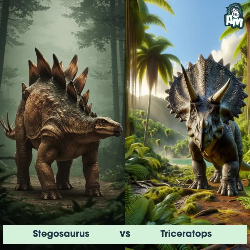 Stegosaurus vs Triceratops - Animal Matchup Stegosaurus vs Triceratops - Animal Matchup